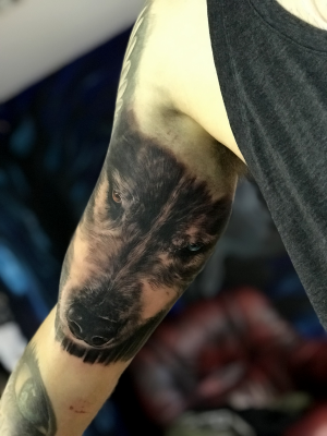 Wolf,part of full sleeve